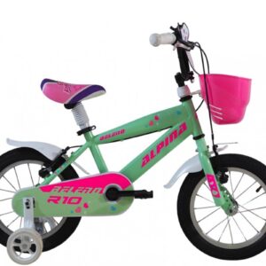 BMX 14" ALPINA GIRL L.GREEN/PINK