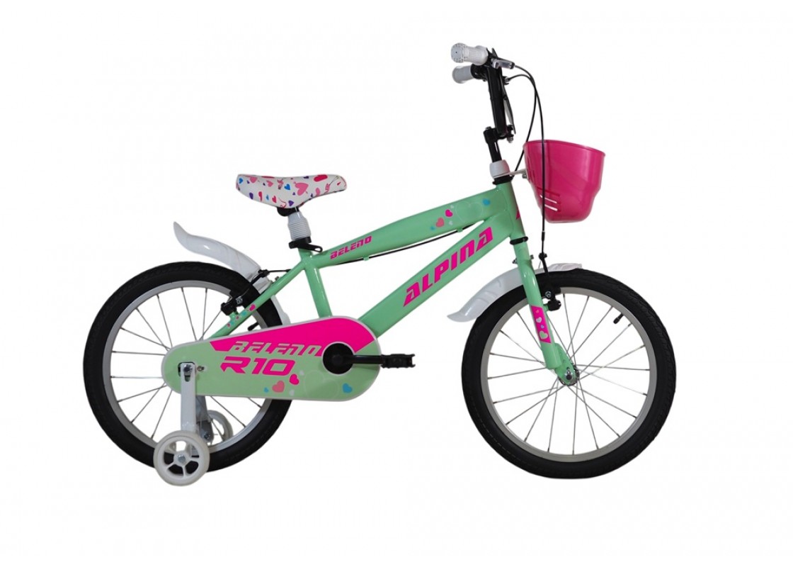 BMX 18" ALPINA GIRL L.GREEN/PINK